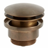 Lavabo Luna pop-up bundventil, Bruneret massiv messing