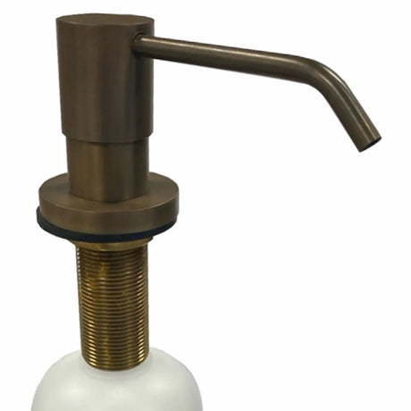 LAVABO LUNA SÆBEDISPENSER, BRUNERET MASSIV MESSING