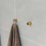 Lavabo Luna håndklædekroge lille 2 stk, Massiv messing