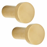 Lavabo Luna håndklædekroge stor 2 stk, Massiv messing