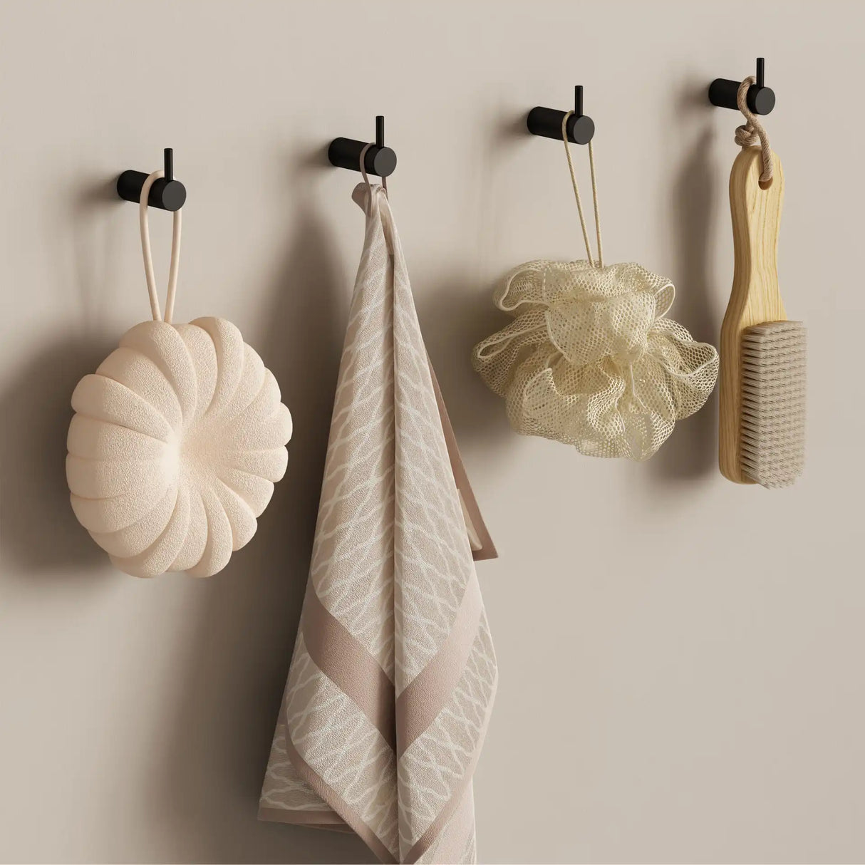 Lavabo Luna håndklædekroge 2 stk, Matsort