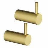 Lavabo Luna håndklædekroge 2 stk, Massiv messing