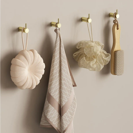 Lavabo Luna håndklædekroge 2 stk, Massiv messing