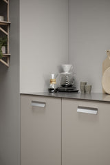 Furnipart Leaf Greb Inox look 64/160