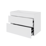 Multi-Living Køkken vaskeskab i Hvid Front H: 70,4 cm D: 60,0 cm - Fuldudtræk og softluk - Bredde: 100 cm