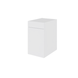 Multi-Living Køkken grydeskab i Hvid Front underskab H: 70,4 cm D: 60,0 cm - 2 udtræksriste 1 låge og 1 skuffe med deludtræk og softluk - Bredde: 40 cm