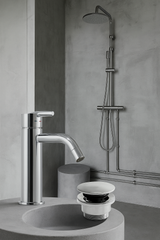 Samlet bruser og armatur sæt i krom