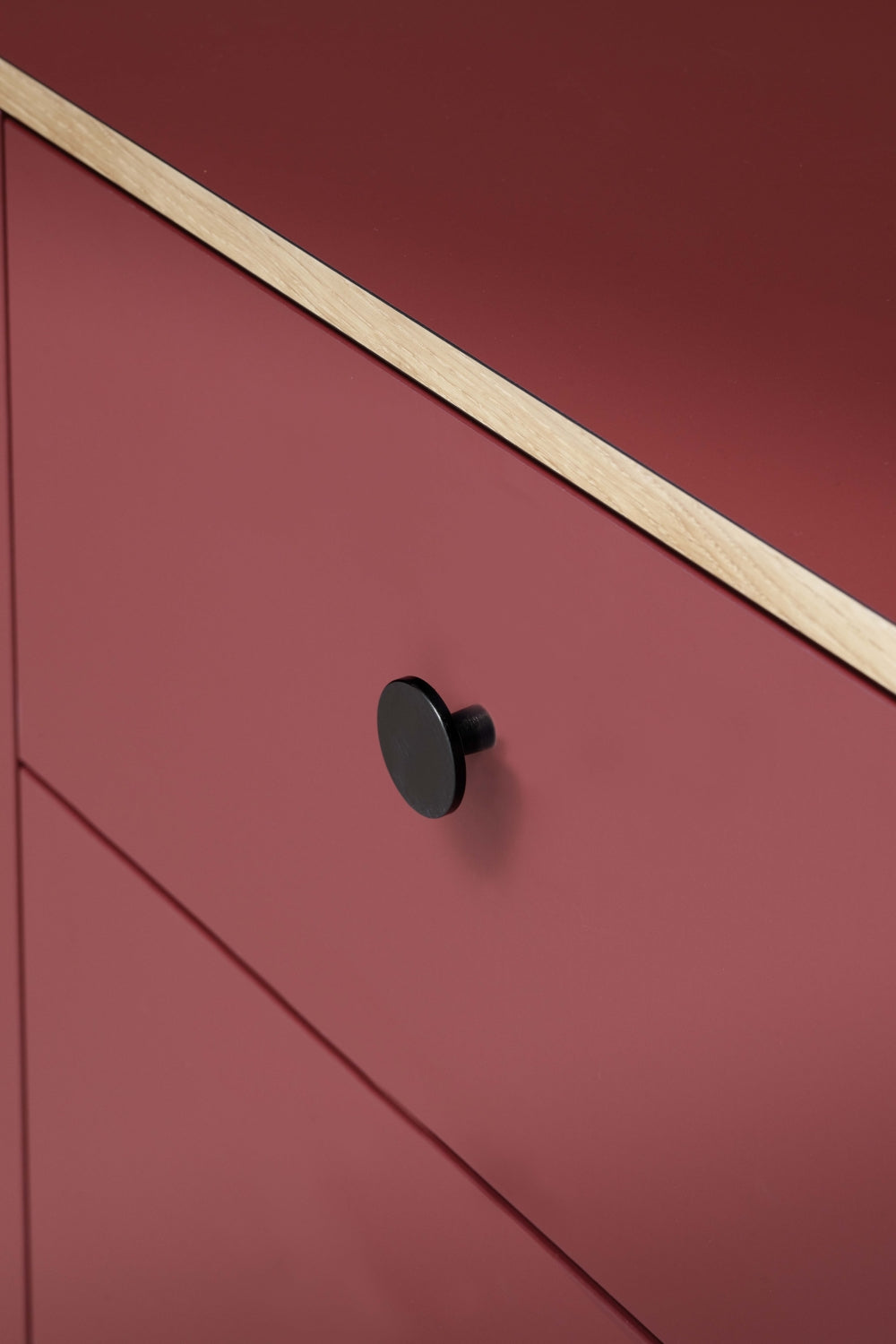 Furnipart Plato greb Børstet mat sort Ø42mm