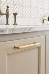 Furnipart Shuffle greb Børstet guld 160mm