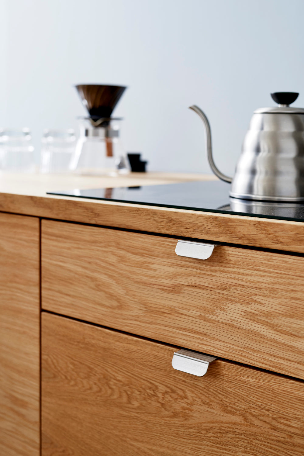 Furnipart - Accent - greb i aluminium, Inox Look