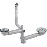 Afløbssæt m/strainer og ministr ø85+ø70