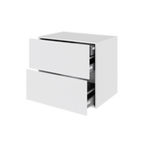 Multi-Living 2 skuffelook - HQ skuffeskab 80 cm med 2 skuffer og indvendig bakke med fuldudtræk