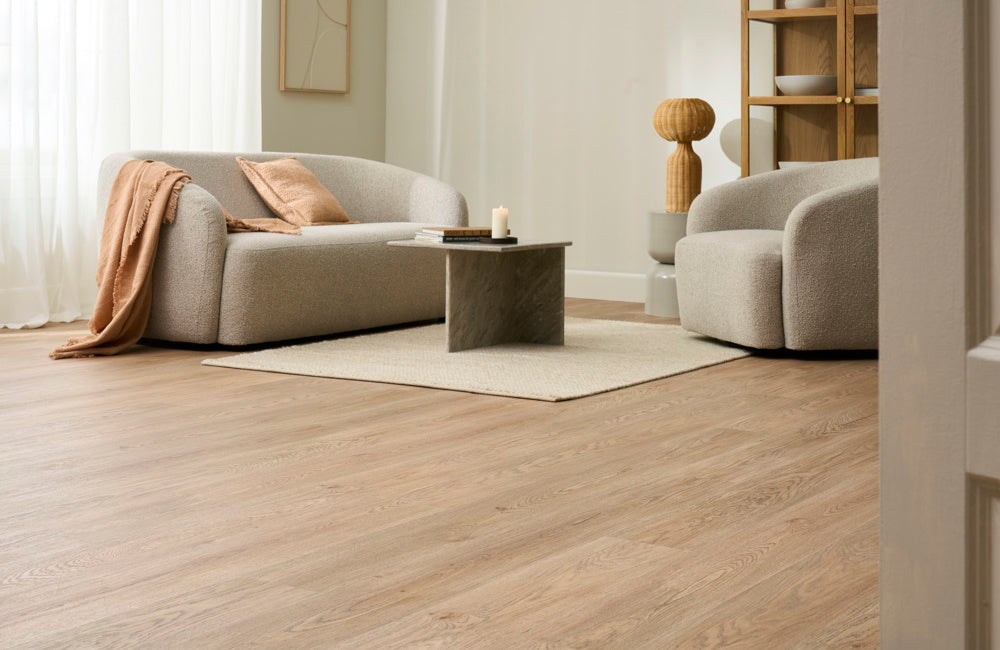 Timberman Wicanders korkgulv - Linen Oak Wood Natural XL 10,0x185x1830 - 80003696