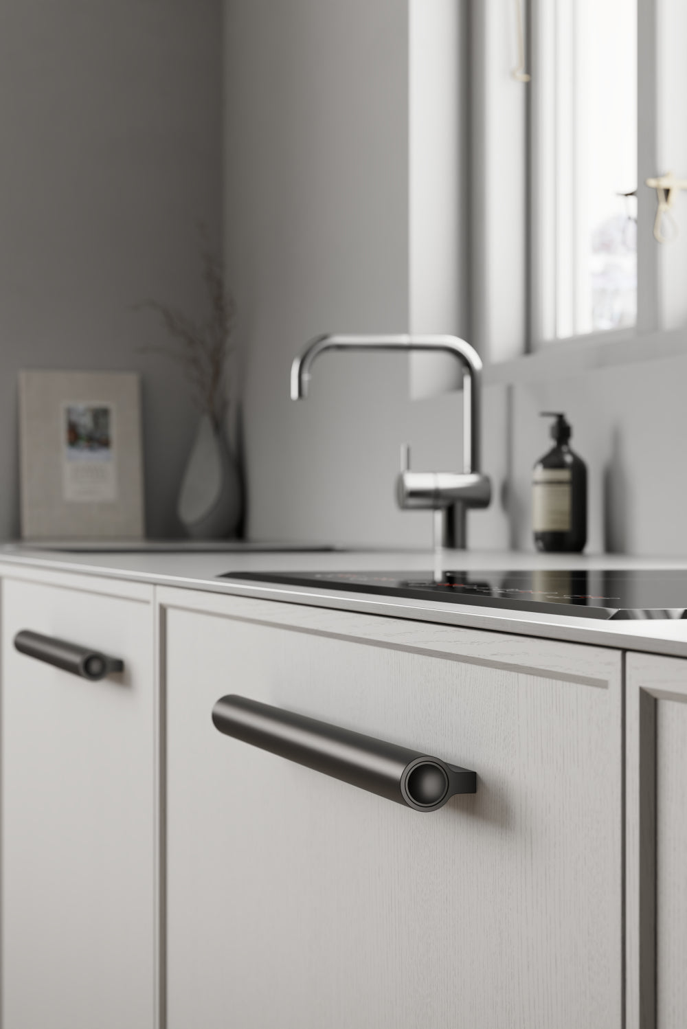 Furnipart Lucente Greb Mat sort 64/224/1088mm