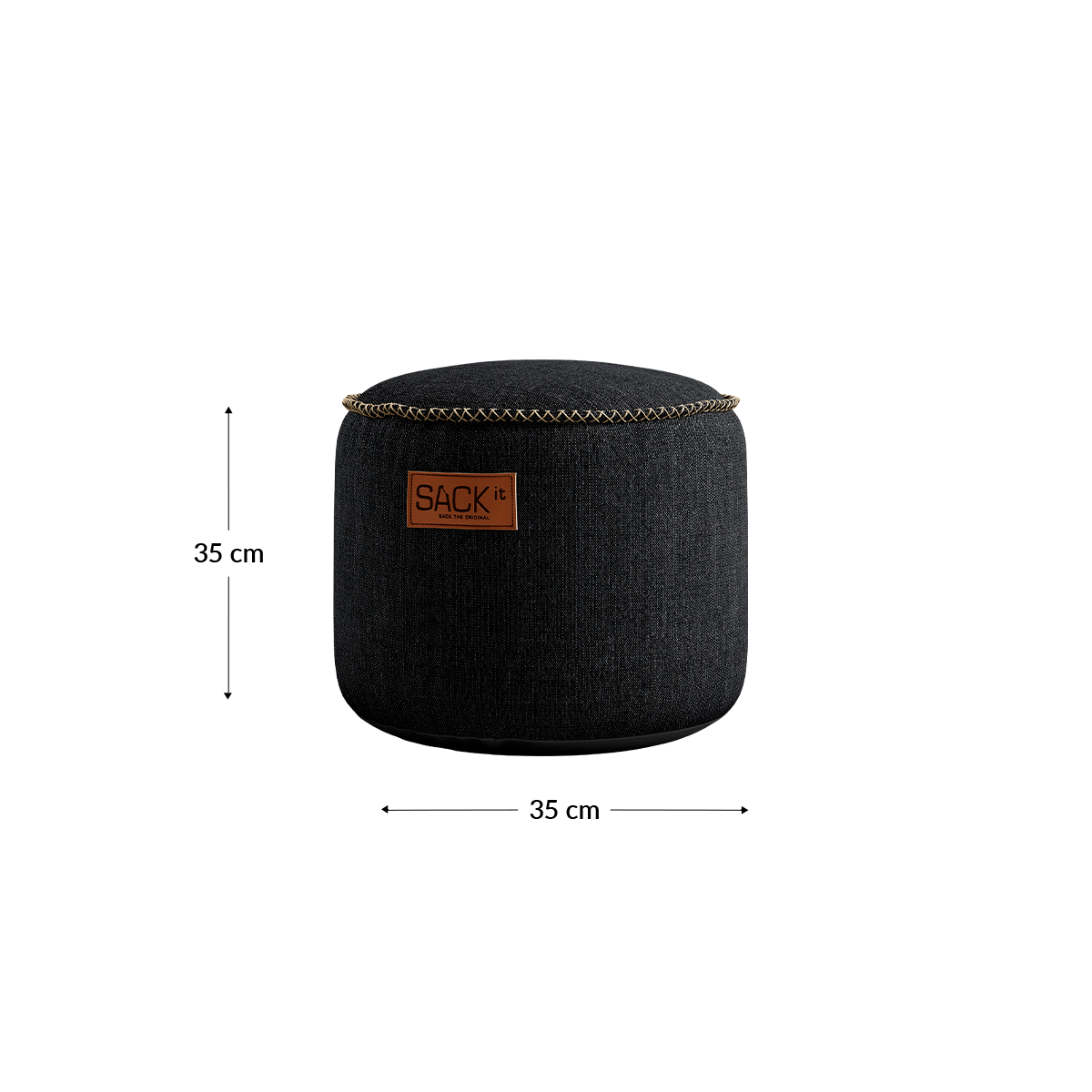 Cobana Junior Pouf Black