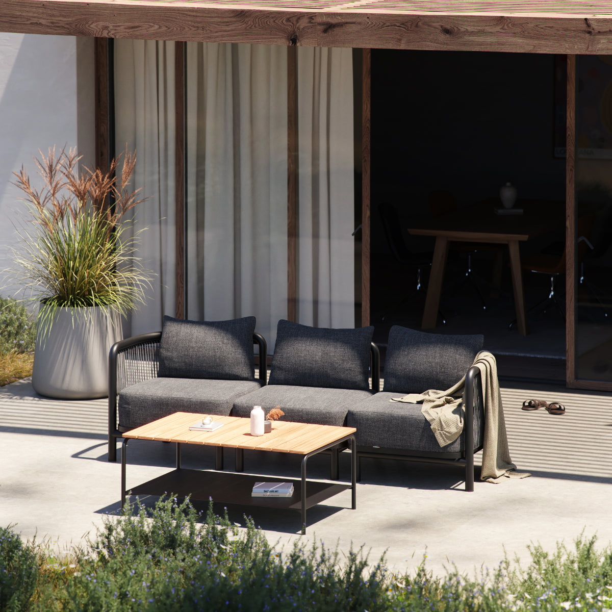 Kirra Lounge Sofa - Corner section Noir
