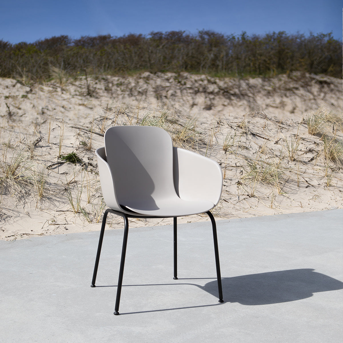 Patio Chair no. One S2 Taupe/Black