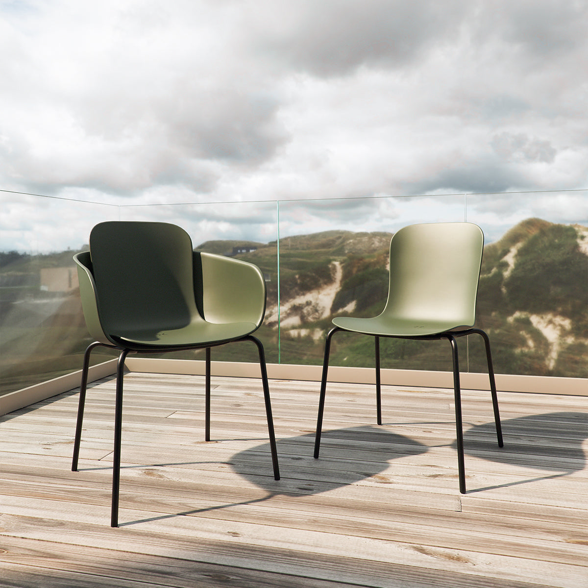 Patio Chair no. One S2 Olive