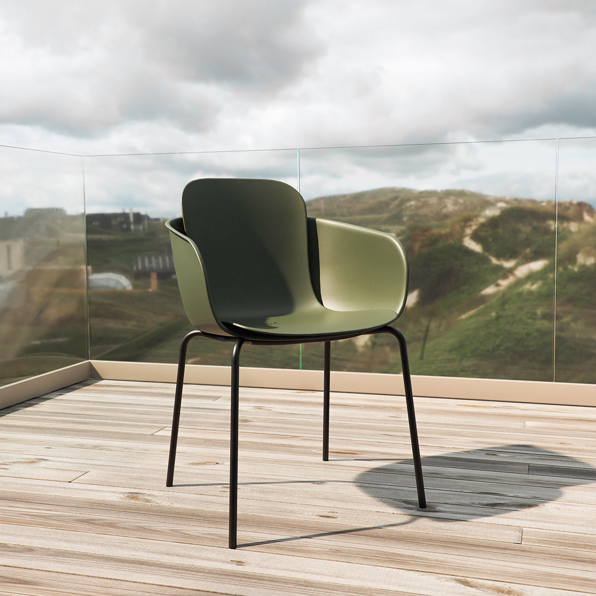 Patio Chair no. One S2 Olive
