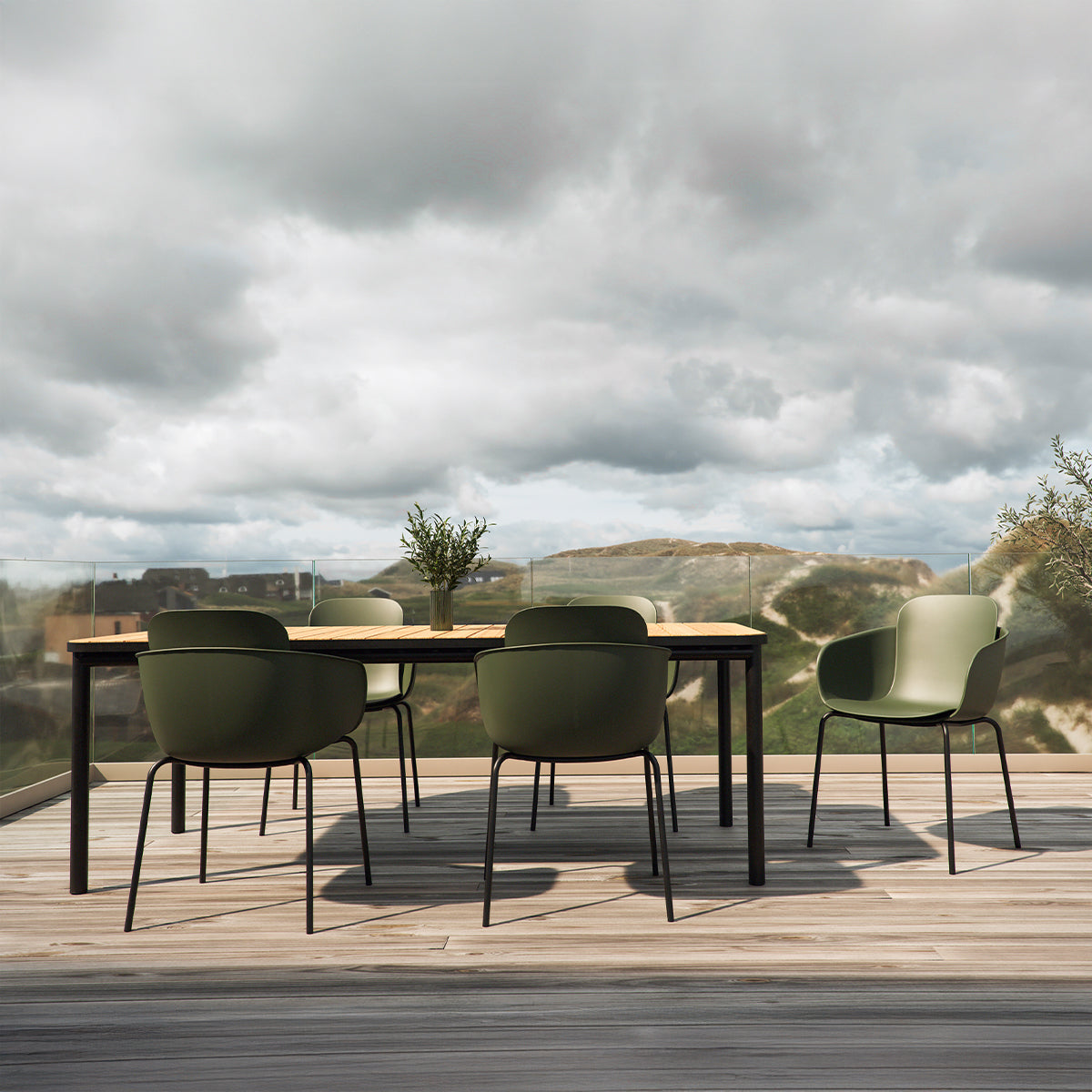 Patio Chair no. One S2 Olive
