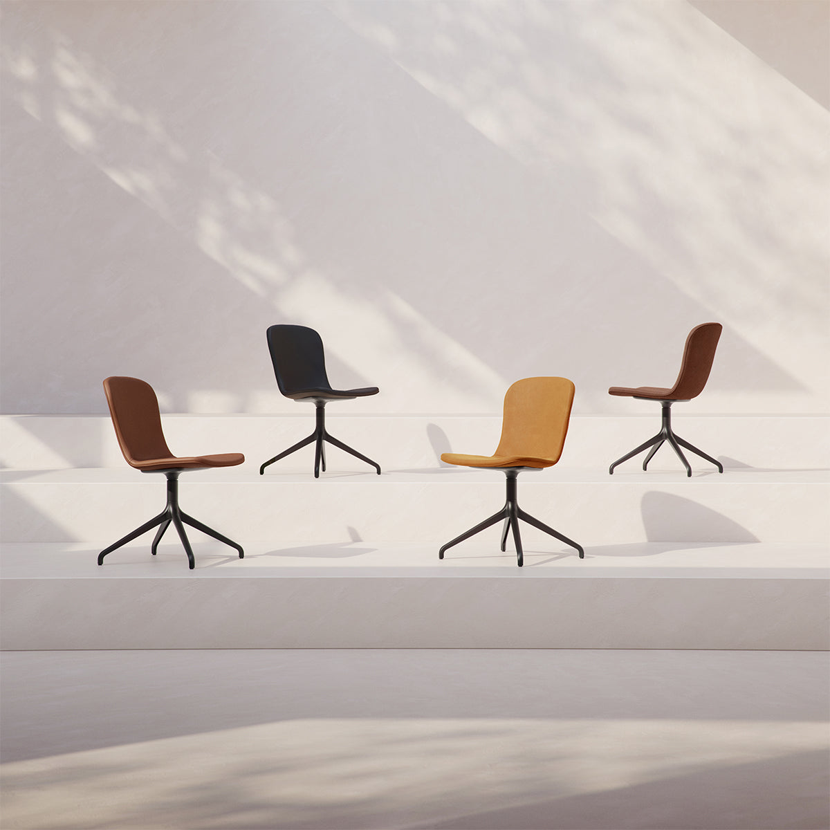 Chair no. One S1 Black Swivel - Terra Safari