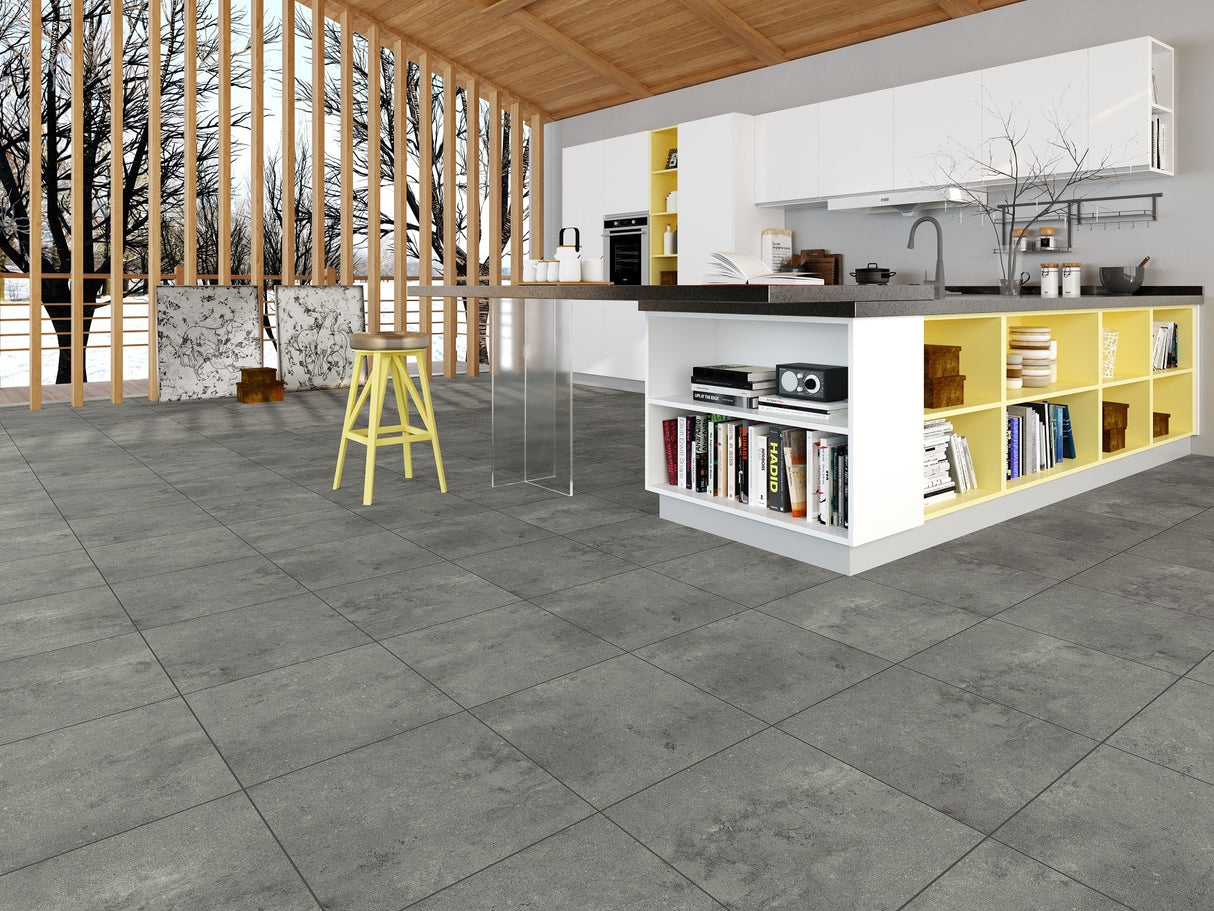Migadan Elite LVT klik Flise m. fuge - Grå 214