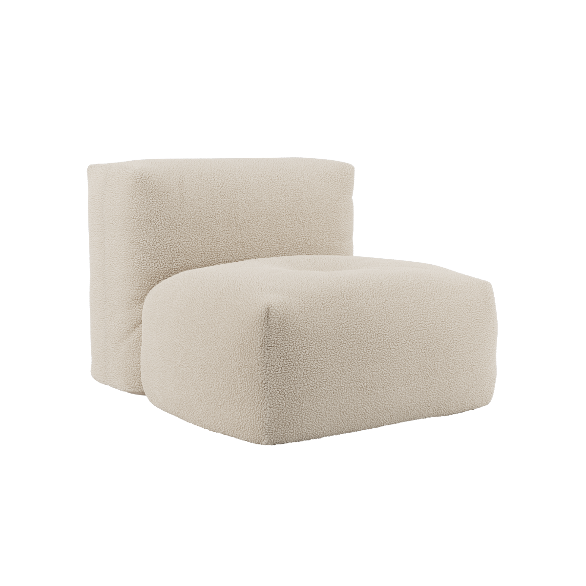 Soft Sofa Indoor - Corner Section Teddy Beige