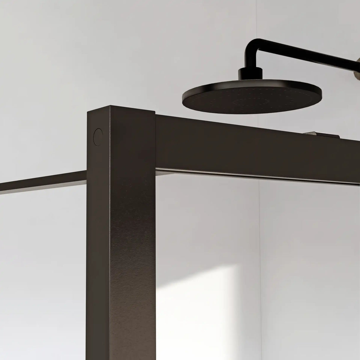 WALK IN GLASBRUSEVÆG 90X200, MATSORT (U/MIDTERSPROSSE)