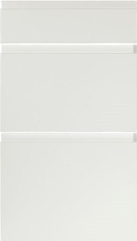 Multi-Living Hvid grebsfri 95 - tre delt låge / 30 cm løs låge 29,6 x 70 cm