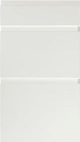 Multi-Living Hvid grebsfri 95 - tre delt låge / 30 cm løs låge 29,6 x 70 cm