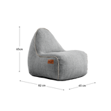 Cobana Junior Lounge Chair & Pouf Sand Melange