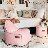 Cobana Junior Lounge Chair & Pouf Rose