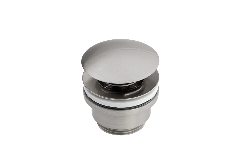 Bundventil til Marmorline badbordplader - Børstet stål