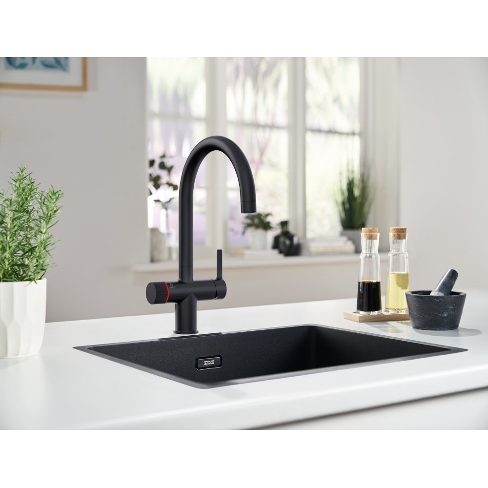 Set Maris Water Hub Boiling Mech J-MB 4L - Matt Black armatur med kogende vand