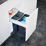 Affaldssystem - Sorter Garbo 45-2 1x18L+1x12L, front montering