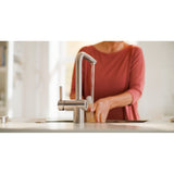 Atlas Neo Sensor, udtrækstud, rustfri køkkenarmatur