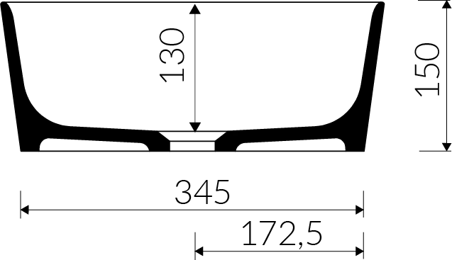 Porto vask i Hvid mat