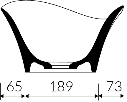 Palma vask i Hvid blank