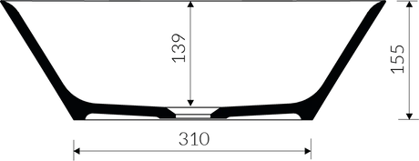 Ravenna vask i Hvid blank