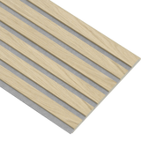 Akustikpaneler i almindelig kerne i natur ubehandlet - vælg mellem forskellige farve filt - Mål: 16 × 300 × 2400 mm