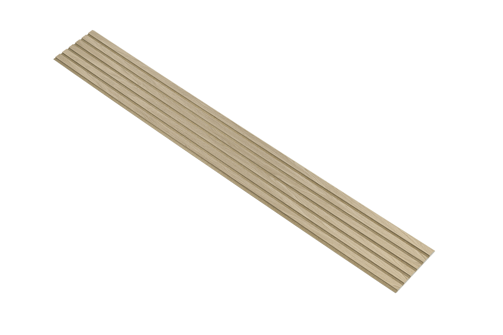 Akustikpaneler i almindelig kerne i natur ubehandlet - vælg mellem forskellige farve filt - Mål: 16 × 300 × 2400 mm