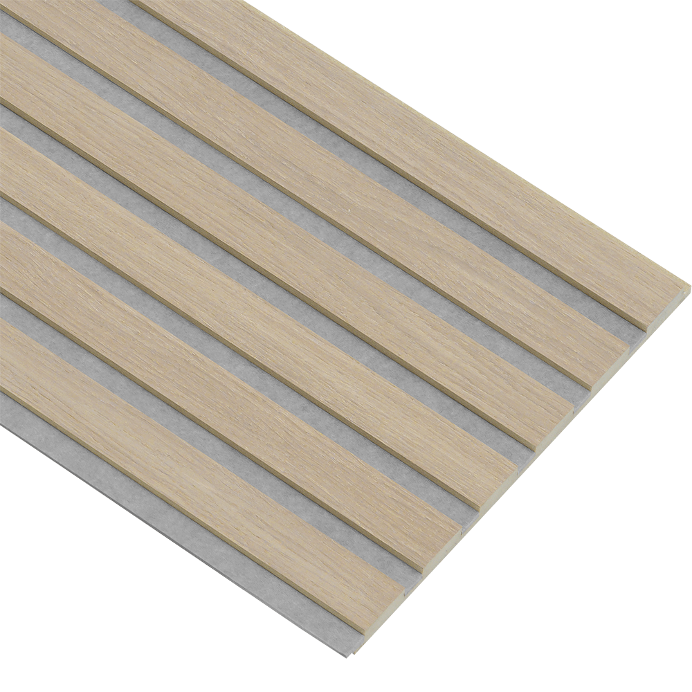 Akustikpaneler i almindelig kerne i hvid oliering - vælg mellem forskellige farve filt - Mål: 16 × 300 × 2780 mm