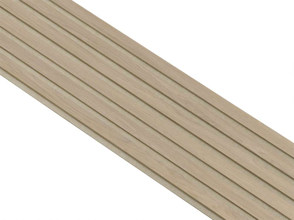 Akustikpaneler i almindelig kerne i hvid oliering - vælg mellem forskellige farve filt - Mål: 16 × 300 × 2780 mm