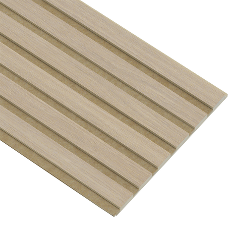 Akustikpaneler i almindelig kerne i hvid oliering - vælg mellem forskellige farve filt - Mål: 16 × 300 × 2780 mm