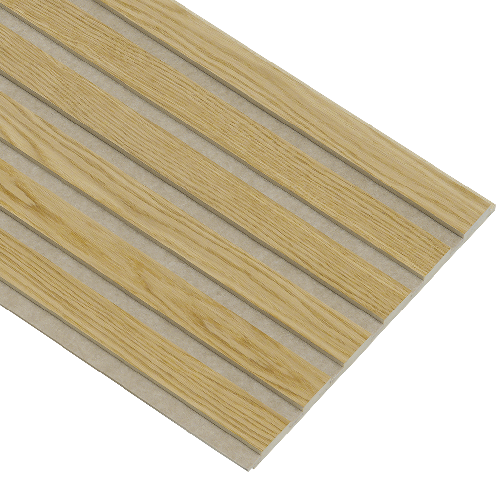 Akustikpaneler i almindelig kerne i natur oliering - vælg mellem forskellige farve filt - Mål: 16 × 300 × 2780 mm