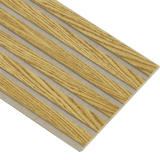 Akustikpaneler i almindelig kerne i brun oliering - vælg mellem forskellige farve filt - Mål: 16 × 300 × 2780 mm