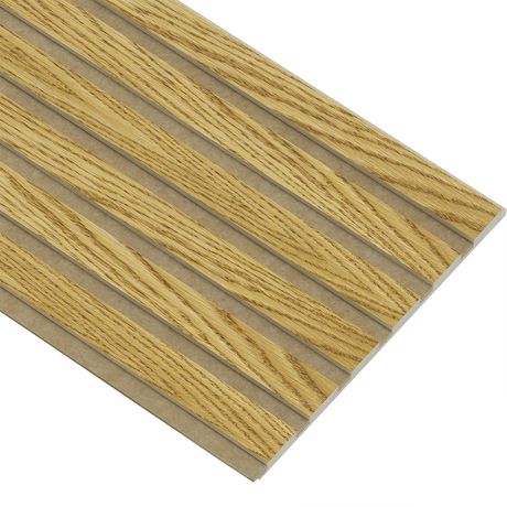 Akustikpaneler i almindelig kerne i brun oliering - vælg mellem forskellige farve filt - Mål: 16 × 300 × 2780 mm