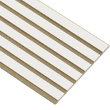 Akustikpaneler i almindelig kerne hvid malet - vælg mellem forskellige farve filt - Mål: 16 × 300 × 2780 mm