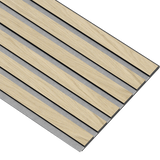 Akustikpaneler i sort kerne i natur ubehandlet - vælg mellem forskellige farve filt - Mål: 17 × 300 × 2780 mm