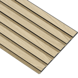 Akustikpaneler i sort kerne i natur ubehandlet - vælg mellem forskellige farve filt - Mål: 17 × 300 × 2780 mm